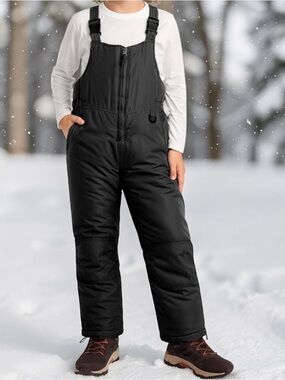 iXtreme Boys Snow Bib Sizes 10/12 or 18 Black Waterproof Winter Ski Pants NWOT